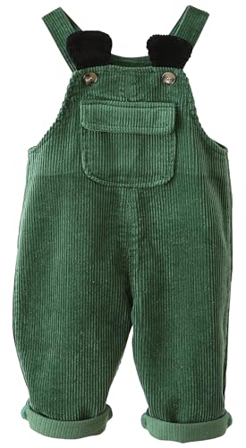 Happy Cherry Cord Latzhose Baby Mädchen Junge Hose Strampler Overall Elastisch Outfit 6-12M von Happy Cherry