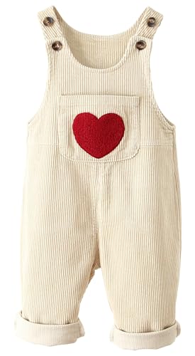 Happy Cherry Cord Latzhose Baby Mädchen Junge Hose Strampler Overall Elastisch Outfit 6-12M von Happy Cherry