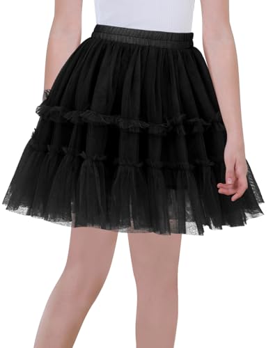 Happy Cherry Elastischer Bund Mehrschichtiger Flauschiger Tüll Mesh Fancy Kleid für Mädchen Klassischer Anziehrock für Karneval Rollenspiel Schwarz 7-8 Jahre Happy Cherry Elastischer Bund Mehrschichtiger Flauschiger Tüll Mesh Fancy Kleid für Mädchen Klassischer Anziehrock für Karneval Rollenspiel Schwarz 7-8 Jahre von Happy Cherry