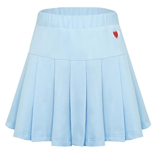 Happy Cherry Faltenröcke für Mädchen mit Hose Tennisrock Sportrock Kindergarten Schuluniform 11-12Jahre von Happy Cherry