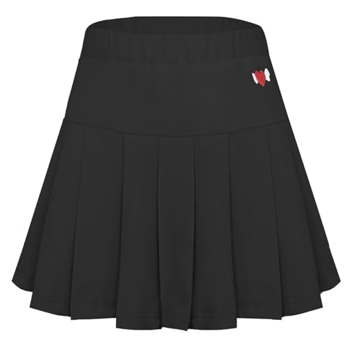 Happy Cherry Faltenröcke für Mädchen mit Hose Tennisrock Sportrock Kindergarten Schuluniform 11-12Jahre von Happy Cherry