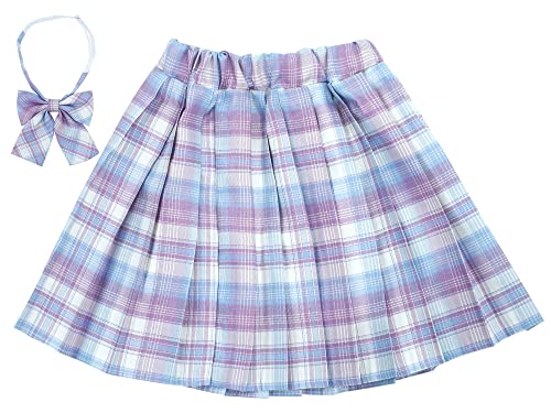 Happy Cherry Faltenröcke für Mädchen mit Hose Tennisrock Sportrock Kindergarten Schuluniform Tennisrock 7-8Jahre von Happy Cherry