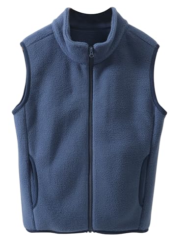 Happy Cherry Fleece Weste Kinder Fleece-weste Flauschig Jungen Mädchen Outdoor Softshell Warm Herbst Winter 6-7Jahre von Happy Cherry