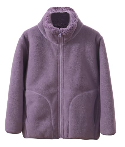 Happy Cherry Fleecejacke Mädchen Kinderjacke Winter Oberbekleidung aus Polar Fleece mit Reißverschluss und Seitentaschen 3-4jahre von Happy Cherry