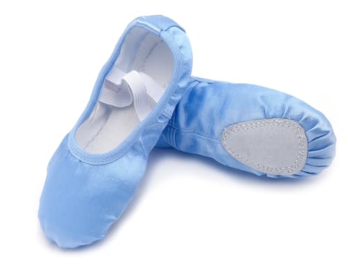Happy Cherry Gymnastikschuhe Ballettschuhe Geteilte Ledersohle Ballettschläppchen Ballett Trainings Schläppchen für Kinder26 von Happy Cherry