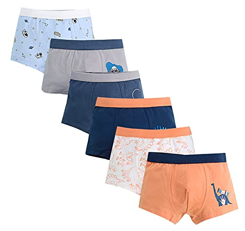 Happy Cherry Jungen Boxershorts 6er Pack Unterhosen Kinder Unterwäsche Baumwolle Retroshorts-C-140 von Happy Cherry