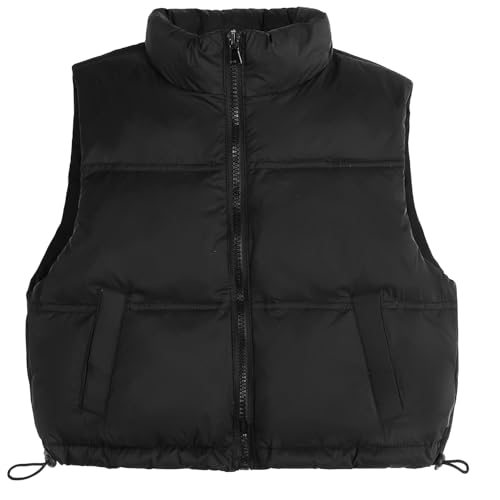 Happy Cherry Jungen Mädchen Ärmellose Weste Leichte Daunenweste Freien Steppweste Warm Winddicht Übergangsweste Frühling Herbst Winter Outfits 150CM von Happy Cherry