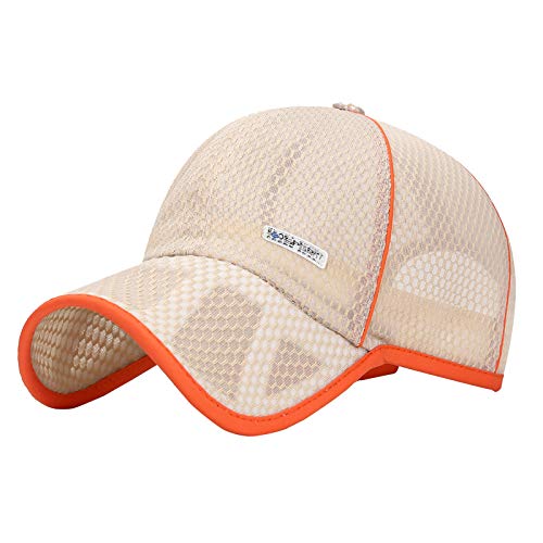 Happy Cherry Jungen Mädchen Baseball Cap Basecap Kinder Mesh Kappe Einstellbar Sommerhut Unisex Anti-UV Schirmmütze Baseball Mütze von Happy Cherry