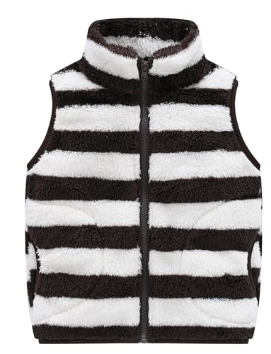 Happy Cherry Jungen Mädchen Fleece-Weste Flauschig Atmungsaktive Outdoor Warm Herbst Winter 3-4Jahre von Happy Cherry