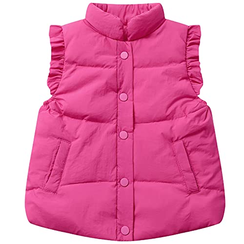 Happy Cherry Kinder Baby Mädchen Daunenweste Stehkragen Knopf Steppweste Vest Ärmellos Down Jacket Jacke mit Rüsche Happy Cherry Kinder Baby Mädchen Daunenweste Stehkragen Knopf Steppweste Vest Ärmellos Down Jacket Jacke mit Rüsche von Happy Cherry