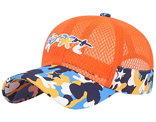 Happy Cherry Kinder Baseball Cap Jungen Sommer Basecap UV Schutz Einstellbar Mesh Atmungsaktiv Mütze Kappe für Mädchen Schule Sport Outdoor von Happy Cherry