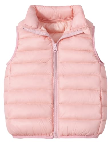 Happy Cherry Kinder Jungen Mädchen Steppweste Gilet Herbst Winter Warme Ärmellose Jacke Outwear 140/DE Größe 128-134 von Happy Cherry