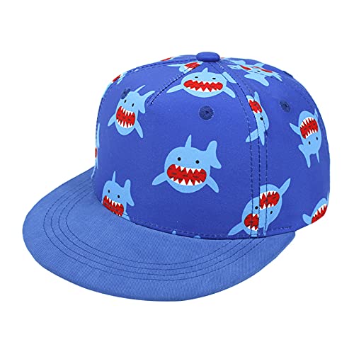 Happy Cherry- Kinder Kinder Baseball Cap Hut Jungen Mädchen Winddichter Kopf Tragen Sonnenschutz Sonnenhut für Sommercamp Grundschüler Sport Tennis Casual Cartoon Shark Alter 2-8 von Happy Cherry