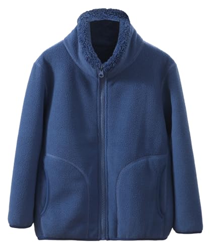 Happy Cherry Kinder Mädchen Fleecejacke aus Polar Fleece mit Reißverschluss Outdoor Warm Kinderjacke Oberbekleidung Winddicht 4-5Jahre von Happy Cherry