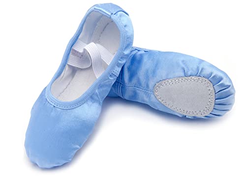 Happy Cherry Kinder Satin Tanzschuhe Ballerinas Tanzschuhe Ballett Performance Schuhe Geteilte Ledersohle Ballettschuhe von Happy Cherry