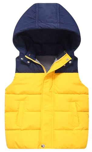 Happy Cherry Kinder Westen für Mädchen Jungen Gesteppte ärmellose Daunenweste Outdoor Warm Winter Pufferweste 140cm von Happy Cherry