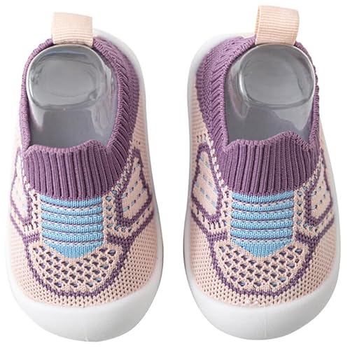 Happy Cherry Lauflernschuhe Baby Jungen Mädchen Krabbelschuhe Unisex Kleinkind Hausschuhe Mesh Atmungsaktive Barfußschuhe rutschfeste Babyschuhe 18/19 EU von Happy Cherry