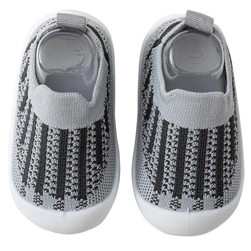 Happy Cherry Lauflernschuhe Baby Jungen Mädchen Krabbelschuhe Unisex Kleinkind Hausschuhe Mesh Atmungsaktive Barfußschuhe rutschfeste Babyschuhe 18/19 EU von Happy Cherry