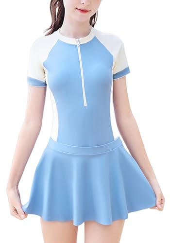 Happy Cherry Mädchen 2-Teilige Badebekleidung Bademode Schwimmanzug mit Rock Schwimmen UV-Schutz Swimsuit Hersteller 170/14-16 Jahre-Muster 4 von Happy Cherry