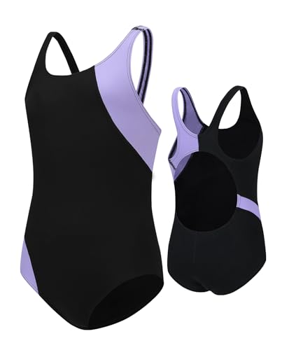 Happy Cherry Mädchen Badeanzug Bequeme Atmungsaktive Schwimmanzug Muscleback Wassersport Swimsuit Kinder Einteiliger Bademode 130-140/8-10 Jahre von Happy Cherry