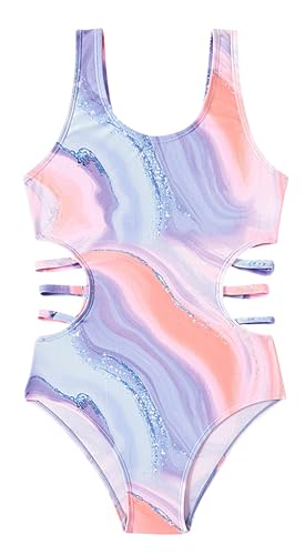 Happy Cherry Mädchen Badeanzug Kinder Einteiliger Bademode Teenager Hawaii Elastische Breitenträgern Schwimmanzug 13-14 Jahre von Happy Cherry