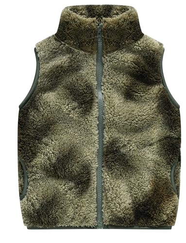 Happy Cherry Mädchen Rosa Fleece-Weste Flauschig Atmungsaktive Outdoor Warm Herbst Winter 7-8Jahre von Happy Cherry