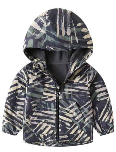 Happy Cherry Regenjacke Kinder Wasserdicht Winterjacke Mädchen Jungen Warm Gefütterte Jacke Atmungsaktiv Wanderjacke Trekkingjacke 120 von Happy Cherry