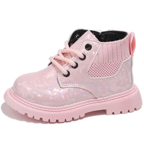 Happy Cherry - Stiefel Kinder Glitzer Stiefel Mädchen Kinderstiefel für Herbst Frühling Schnürstiefel Kurzstiefelette Winterschuhe Kurzstiefel mit Seitlicher Reißverschluss - 28 EU - Rosa Happy Cherry - Stiefel Kinder Glitzer Stiefel Mädchen Kinderstiefel für Herbst Frühling Schnürstiefel Kurzstiefelette Winterschuhe Kurzstiefel mit Seitlicher Reißverschluss - 28 EU - Rosa von Happy Cherry