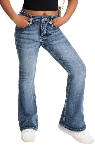Happy Cherry Teenager Schlaghose 140-146 Ausgestellte Hose Y2K Denim Hose Jeans Glockenhose Vintage Look 11-12 Jahre Happy Cherry Teenager Schlaghose 140-146 Ausgestellte Hose Y2K Denim Hose Jeans Glockenhose Vintage Look 11-12 Jahre von Happy Cherry