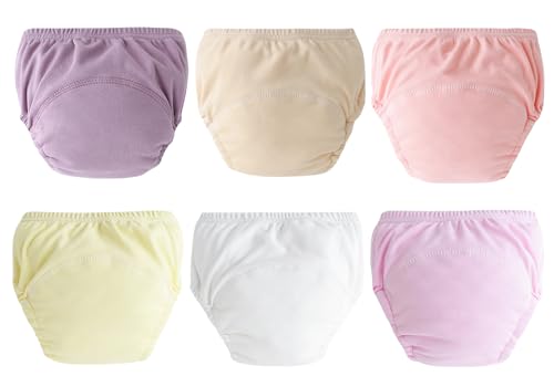 Happy Cherry Töpfchen Trainingshosen Unisex Baby 6er-Pack Jungen Baumwolle Töpfchen Unterwäsche Mädchen Trainingsunterhosen Bequem Toilettentraining Unterhosen 1-2 Jahre von Happy Cherry
