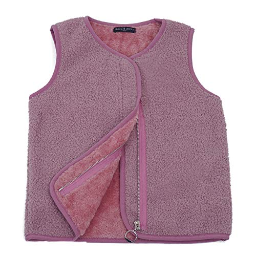 Happy Cherry Unisex Girl Boy Weiches Fleece Winter Warme Kapuzenweste mit Reißverschluss von Happy Cherry