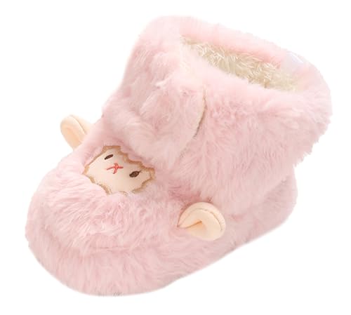 Happy Cherry Unisex Neugeborenes Schneestiefel Baby Weiche Sohlen Krabbelschuhe Kleinkind Niedlich Warm Winterschuhe 12-18 Monate von Happy Cherry