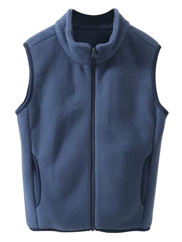 Happy Cherry Unisex Weste Mäntel für Kinder Armellos Schneeanzug Waistcoat Warme Fleeceweste Niedlich Herbst Winter Weste 120 CM von Happy Cherry