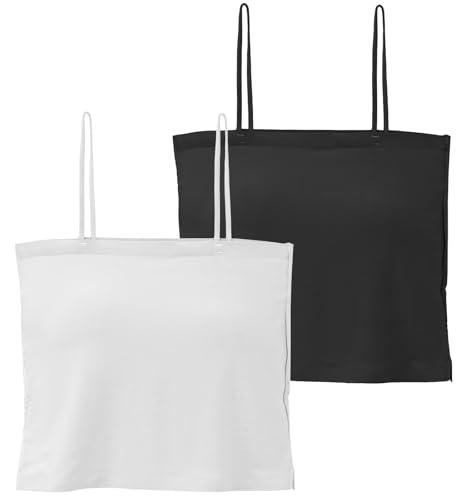 Happy Cherry Unterhemden mit BH Mädchen Bustier Sport Stretch Träger Bra Untershirt Unterwäsche 14-16 Jahre von Happy Cherry