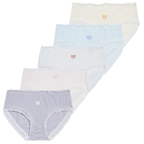 Happy Cherry - Unterwäsche Mädchen Teenager Atmungsaktive Kinder Unterhose Baumwoll Elastische Taille Weiche 5 er-Pack Slips Atmungsaktive für Geschenk - 140-146 von Happy Cherry