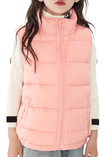 Happy Cherry Westen für Mädchen Kinder Steppweste Regular Fit Übergangsjacke Jungen Leichte Wasserbeständige Daunenweste Outdoor Winddicht Pufferweste 140 von Happy Cherry