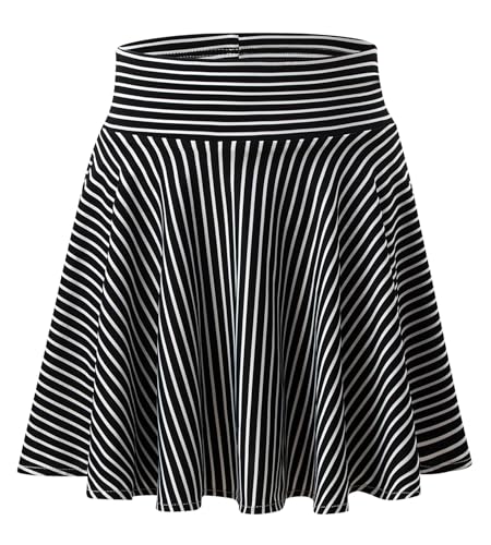 Teenager Mädchen Tennisrock Faltenrock Schule Uniform Sportskort Rock mit Innenhose Schwarz 140 von Happy Cherry