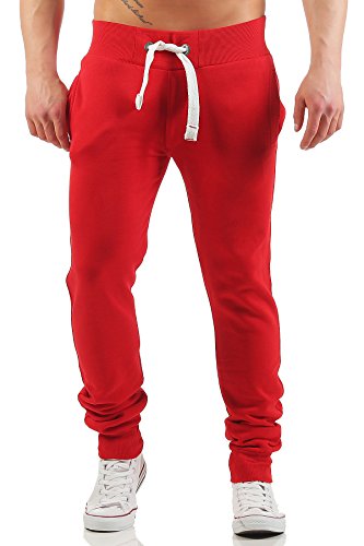 Happy Clothing Herren Jogginghose mit Reißverschluss Slim Fit, Größe:XL, Farbe:Rot Happy Clothing Herren Jogginghose mit Reißverschluss Slim Fit, Größe:XL, Farbe:Rot von Happy Clothing