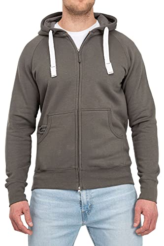 Happy Clothing Herren Kapuzenjacke mit Zip, Größe:4XL, Farbe:Anthrazit von Happy Clothing