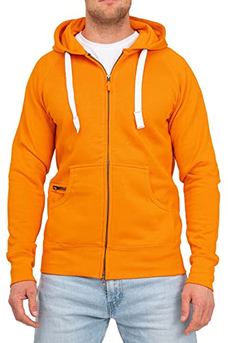 Happy Clothing Herren Kapuzenjacke mit Zip, Größe:4XL, Farbe:Orange von Happy Clothing