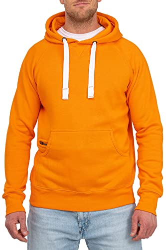 Happy Clothing Herren Pullover mit Kapuze Hoodie Pulli Kapuzenpullover, Größe:S, Farbe:Orange von Happy Clothing