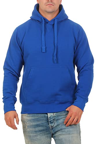 Happy Clothing Herren Pullover mit Kapuze Pulli, Größe:4XL, Farbe:Blau von Happy Clothing