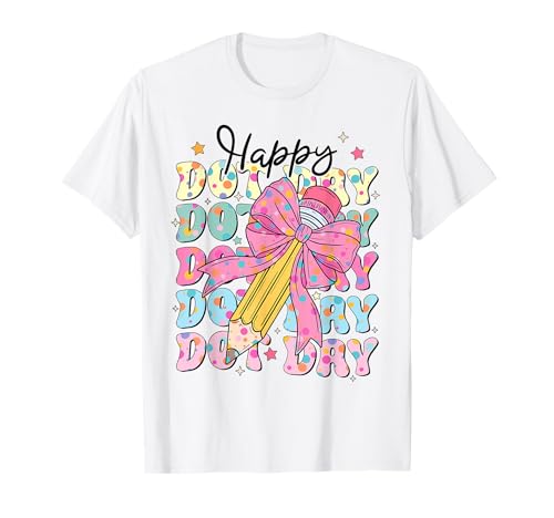 Happy Dot Day 2025 Kokette Schleife Lehrer Kinder Jungen Mädchen T-Shirt Happy Dot Day 2025 Kokette Schleife Lehrer Kinder Jungen Mädchen T-Shirt von Happy Dot Day 2025 Coquette Bow