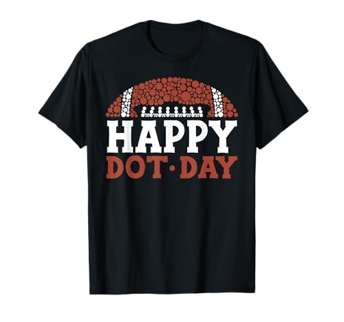 American Football Dots Happy Dot Day Herren Jungen Kinder T-Shirt American Football Dots Happy Dot Day Herren Jungen Kinder T-Shirt von Happy Dot Day 2025 Toddlers Kids Girls Apparel