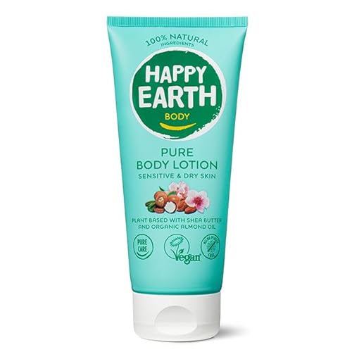 Happy Earth Bodylotion - Für Damen und Herren - Körperlotion - 100% Natürliche Inhaltsstoffe & Vegan - Für trockene und empfindliche Haut - 200 ML Happy Earth Bodylotion - Für Damen und Herren - Körperlotion - 100% Natürliche Inhaltsstoffe & Vegan - Für trockene und empfindliche Haut - 200 ML von Happy Earth Care