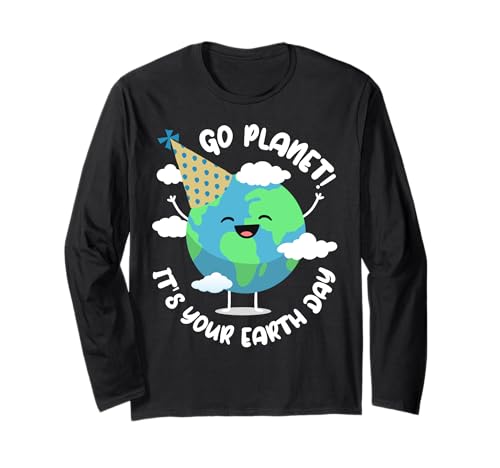 Kids Cute Earth Day Go Planet It's Your Earth Day Kleinkind Junge Langarmshirt Kids Cute Earth Day Go Planet It's Your Earth Day Kleinkind Junge Langarmshirt von Happy Earth Day 2023 Gift Kids Toddlers Boys Girls