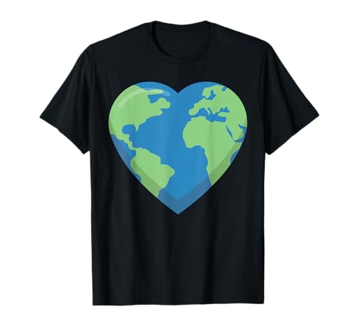 Happy Earth Day Damen niedliches Vintage-Herz Recycling T-Shirt Happy Earth Day Damen niedliches Vintage-Herz Recycling T-Shirt von Happy Earth Day Party Apparel