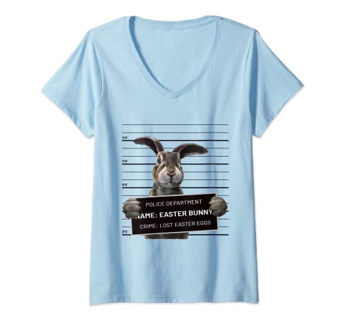 Damen Coole Hasen-Grafik, tolle lustige Ostern T-Shirt mit V-Ausschnitt Damen Coole Hasen-Grafik, tolle lustige Ostern T-Shirt mit V-Ausschnitt von Happy Easter Day Costumes Easter Bunny