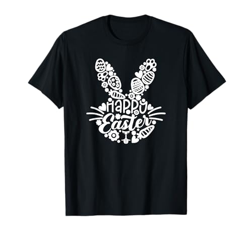 Happy Easter, Hasengesicht, Herren, Damen, Kinder, niedliches Ostern T-Shirt Happy Easter, Hasengesicht, Herren, Damen, Kinder, niedliches Ostern T-Shirt von Happy Easter & Bunny Gifts by Art Like Wow
