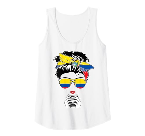 Damen Coole Ecuadorianische Kaffeetasse Mama Mama Mädchen Tante Ecuador Flagge Druck Tank Top Damen Coole Ecuadorianische Kaffeetasse Mama Mama Mädchen Tante Ecuador Flagge Druck Tank Top von Happy Ecuador Independence Day Proud Ecuadorian